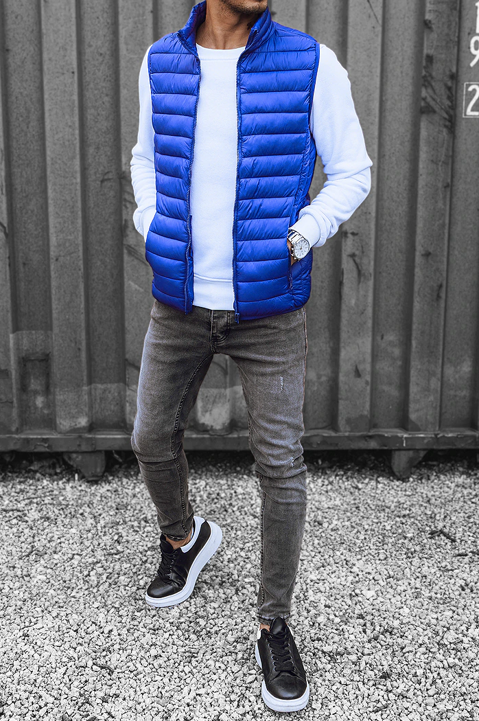 Kamizelka męska niebieska Dstreet TX4318