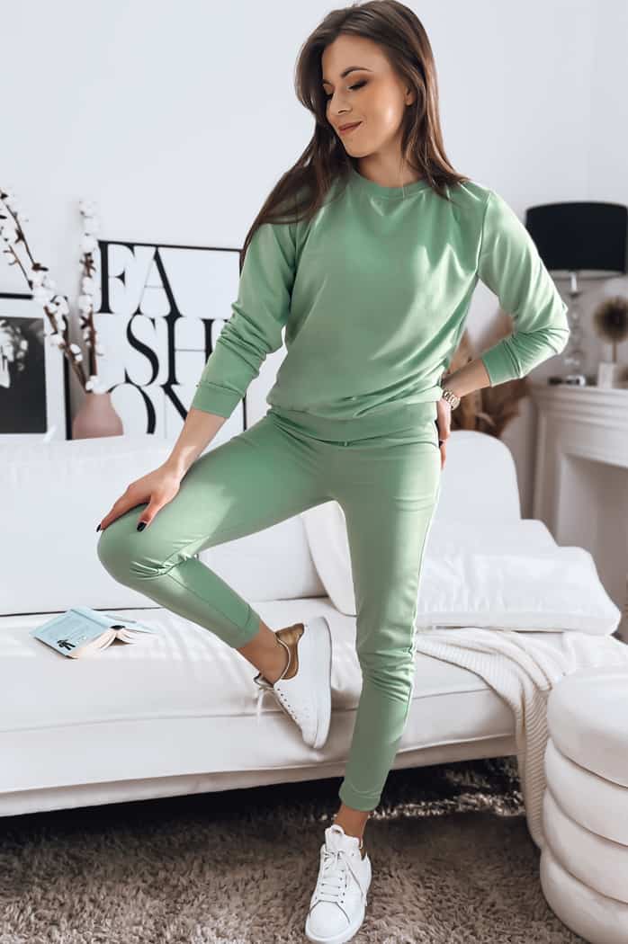 Komplet damski dresowy MILIAN miętowy Dstreet AY0821