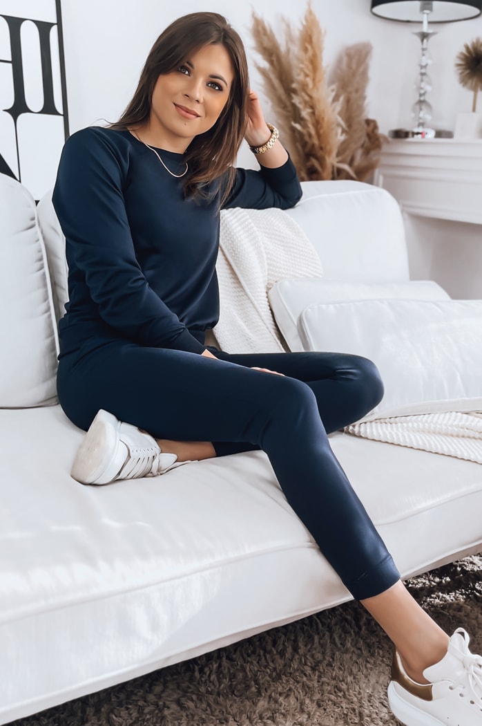 Komplet damski dresowy MILIAN granatowy Dstreet AY0825