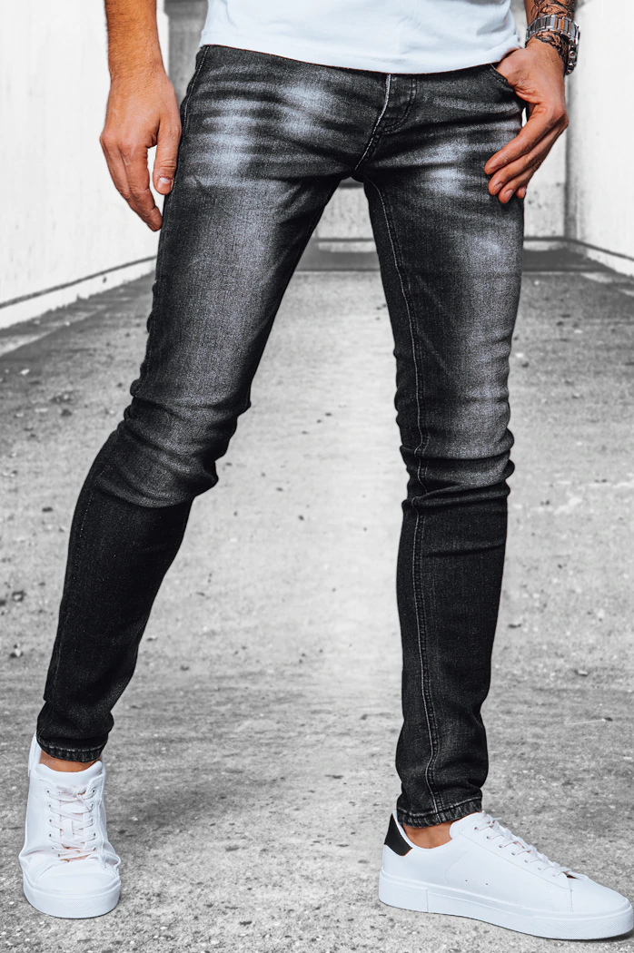 Spodnie męskie jeansowe czarne Dstreet UX3913