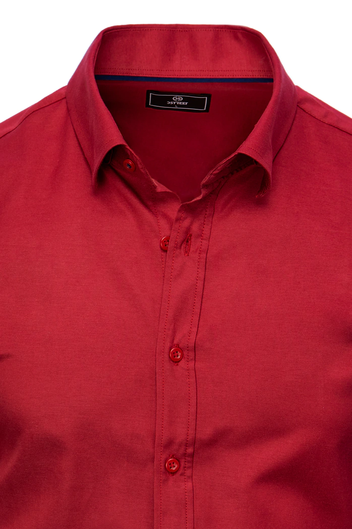 Koszula męska elegancka bordowa Dstreet DX2431