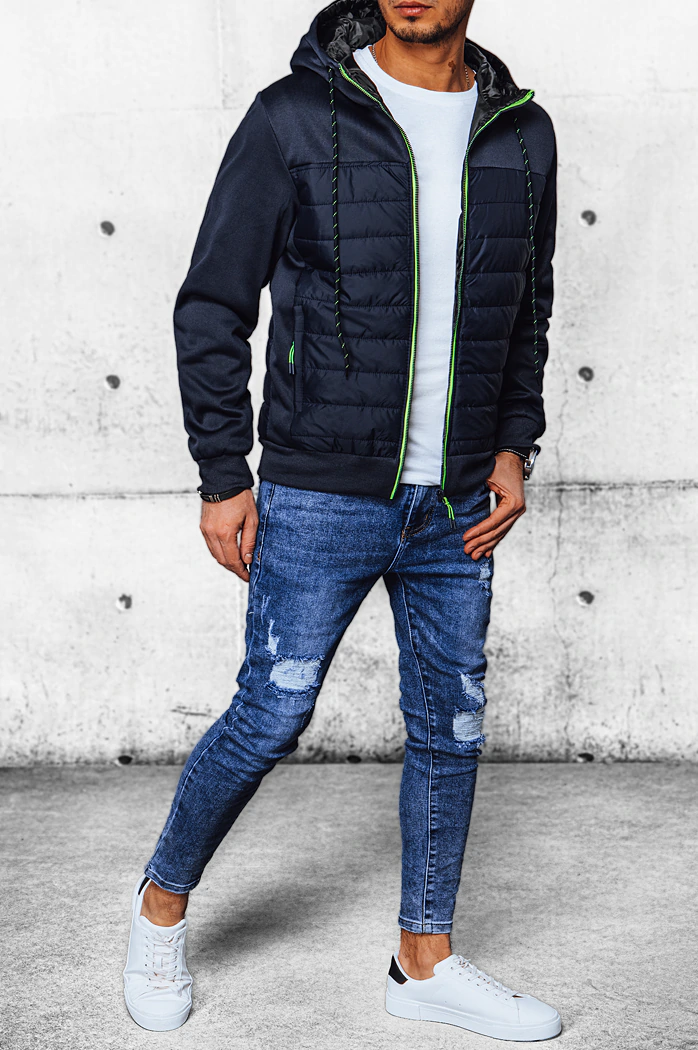 Kurtka męska przejściowa pikowana granatowa Dstreet TX4392