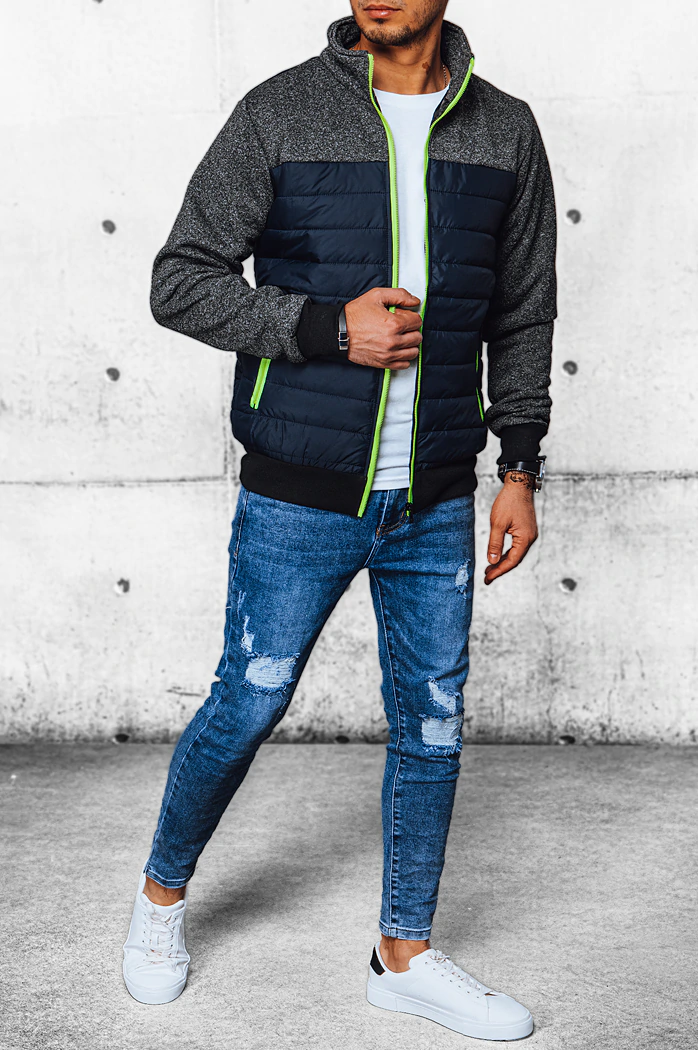 Kurtka męska przejściowa pikowana granatowa Dstreet TX4396