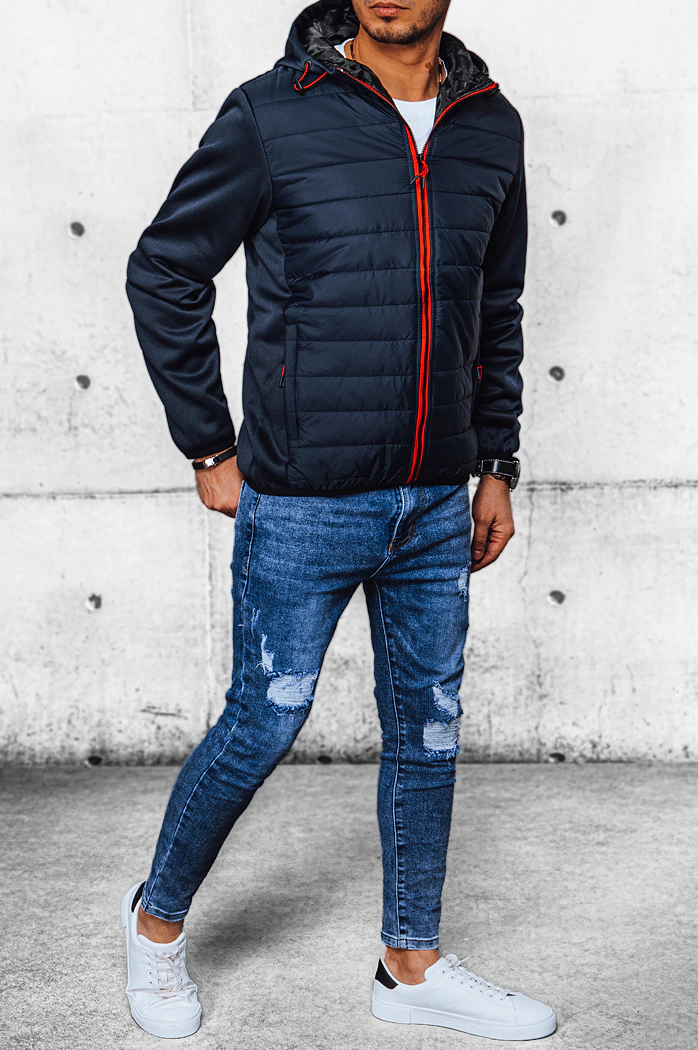 Kurtka męska przejściowa pikowana granatowa Dstreet TX4401