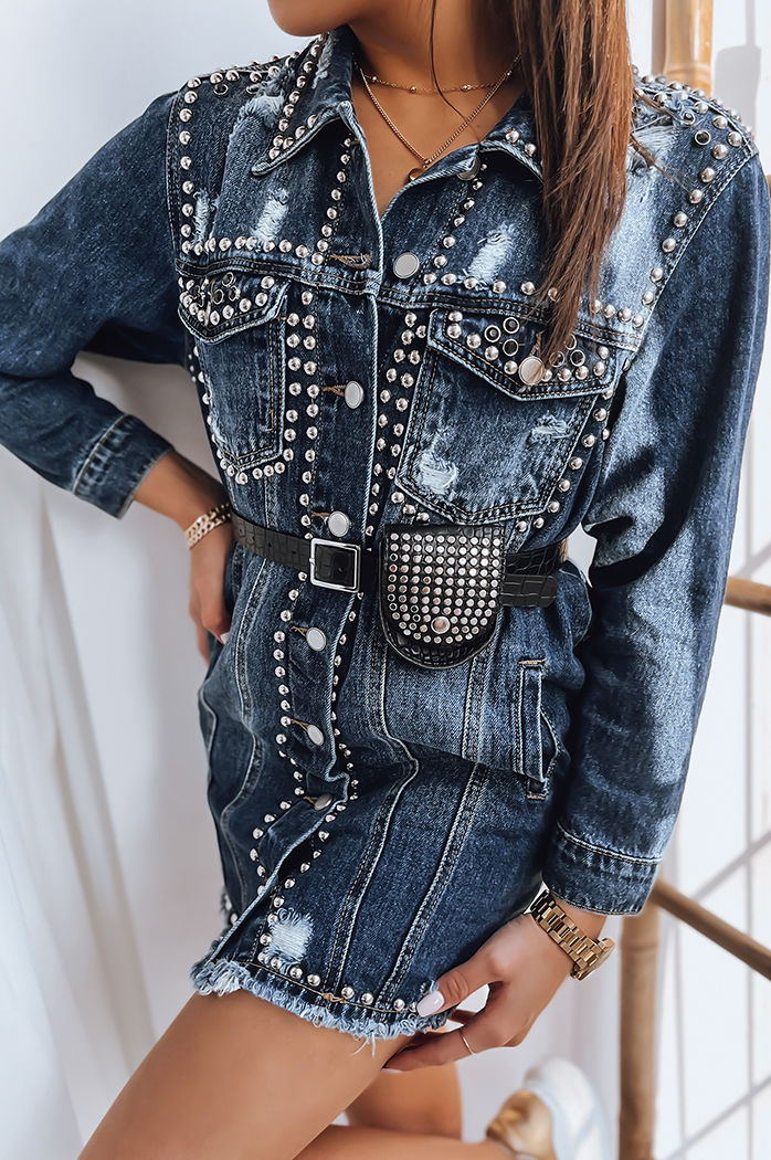 Sukienka jeansowa KALUS niebieska Dstreet EY2253