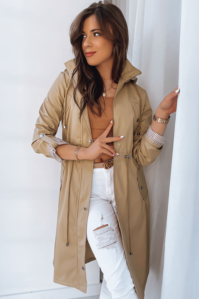 Parka damska LION beżowa Dstreet TY3539