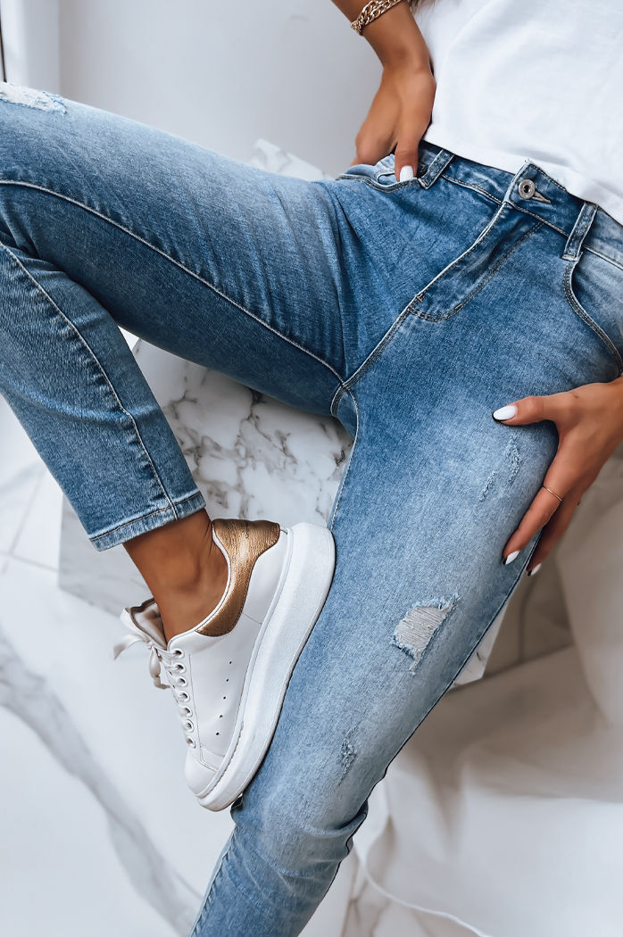 Spodnie damskie MOVE ON niebieskie Dstreet UY1392