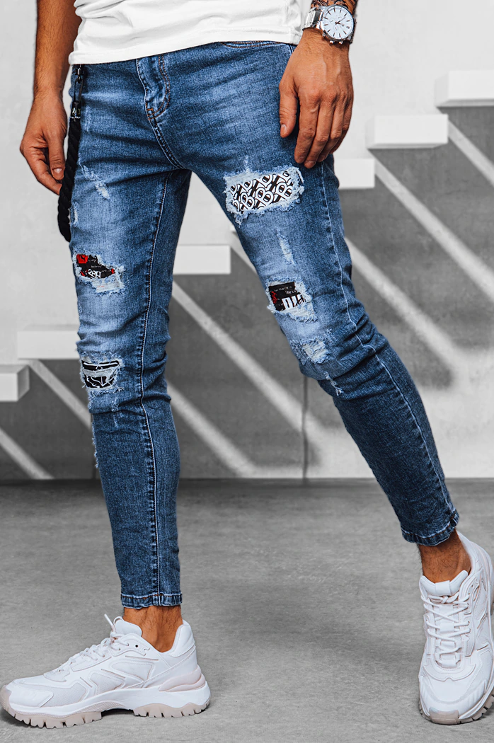 Spodnie męskie jeansowe niebieskie Dstreet UX3933