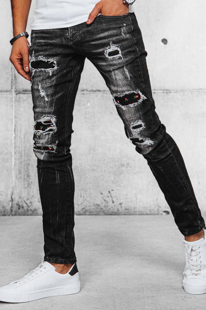 Spodnie męskie jeansowe szare Dstreet UX3942