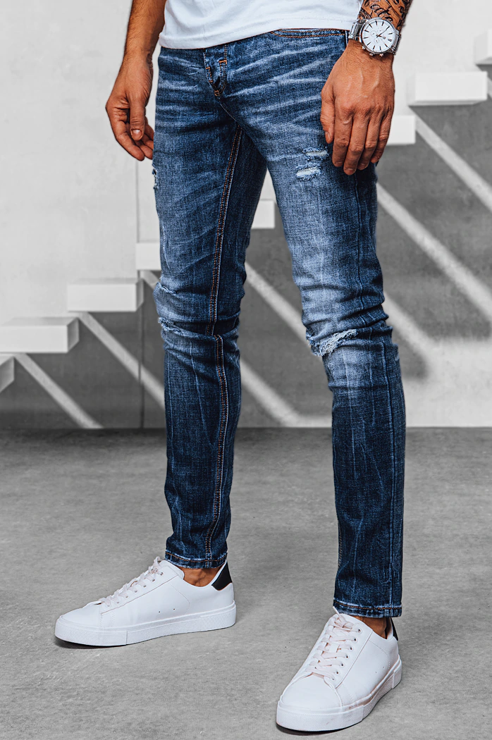 Spodnie męskie jeansowe niebieskie Dstreet UX3948