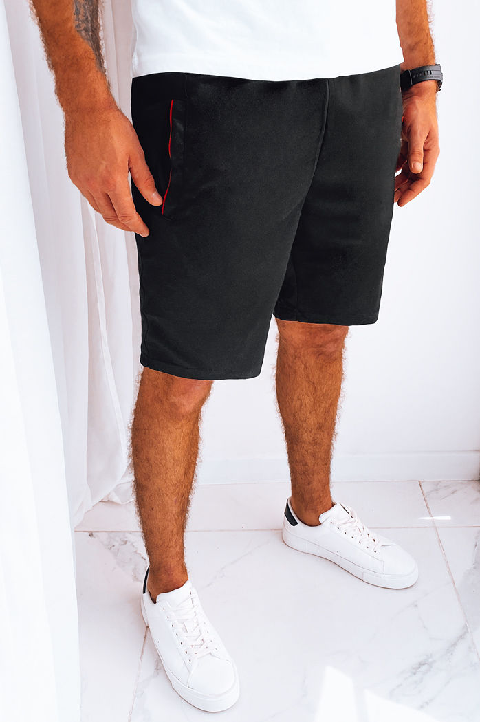 Spodenki męskie dresowe czarne Dstreet SX2221