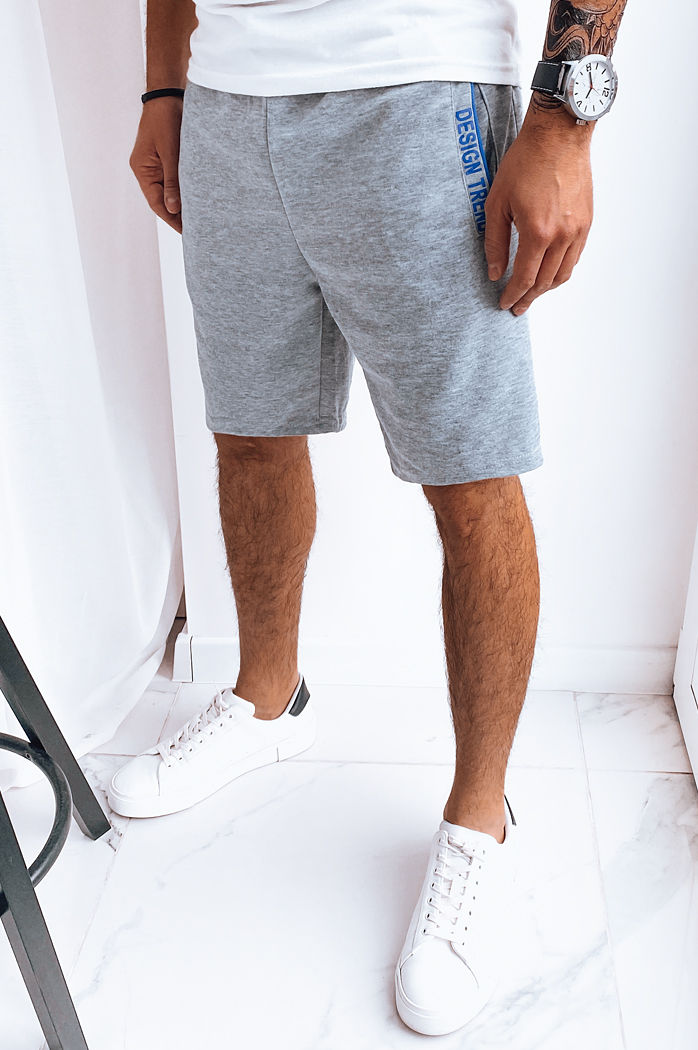 Spodenki męskie dresowe jasnoszare Dstreet SX2223