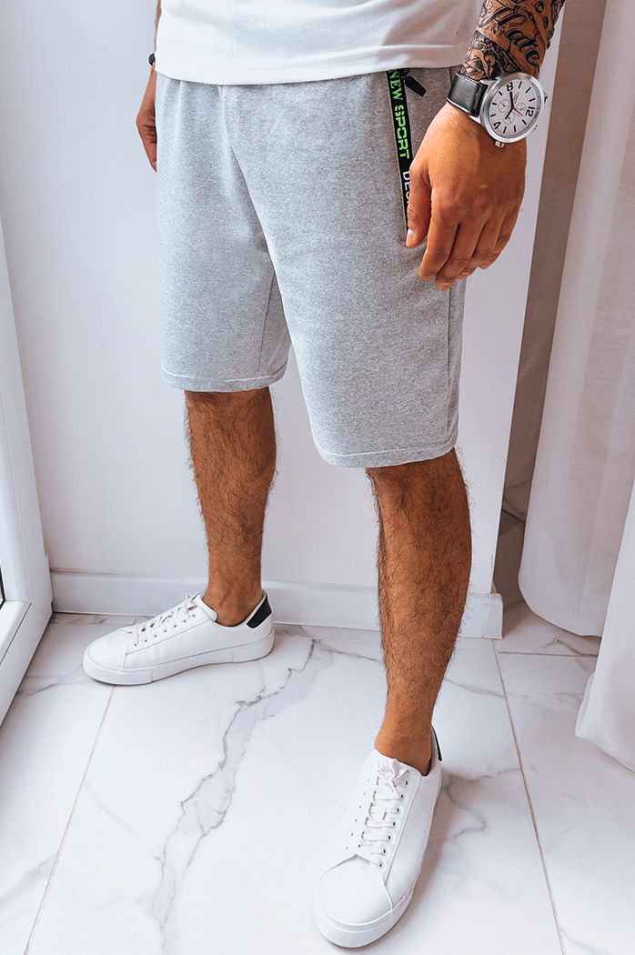 Spodenki męskie dresowe jasnoszare Dstreet SX2228