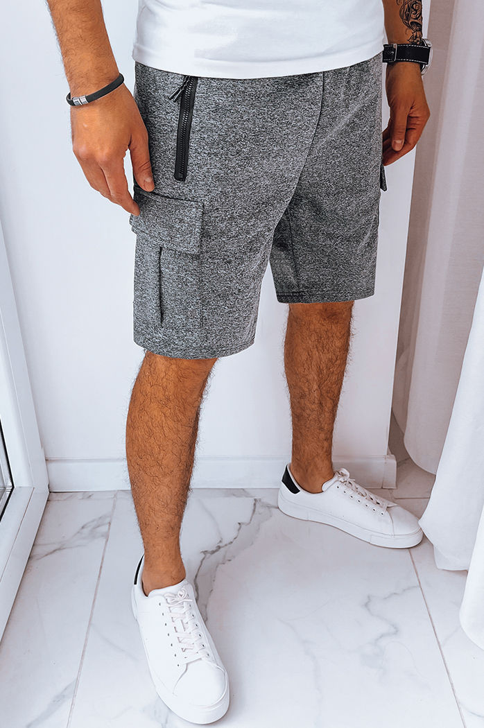 Spodenki męskie dresowe bojówki ciemnoszare Dstreet SX2230