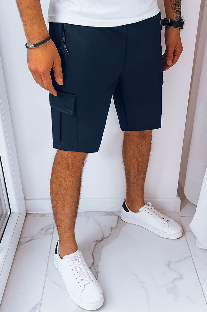 Spodenki męskie dresowe bojówki granatowe Dstreet SX2233