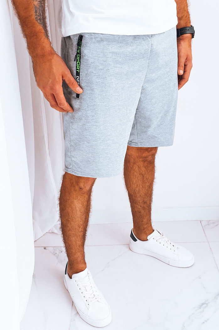 Spodenki męskie dresowe jasnoszare Dstreet SX2250