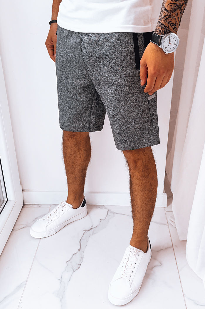 Spodenki męskie dresowe ciemnoszare Dstreet SX2255