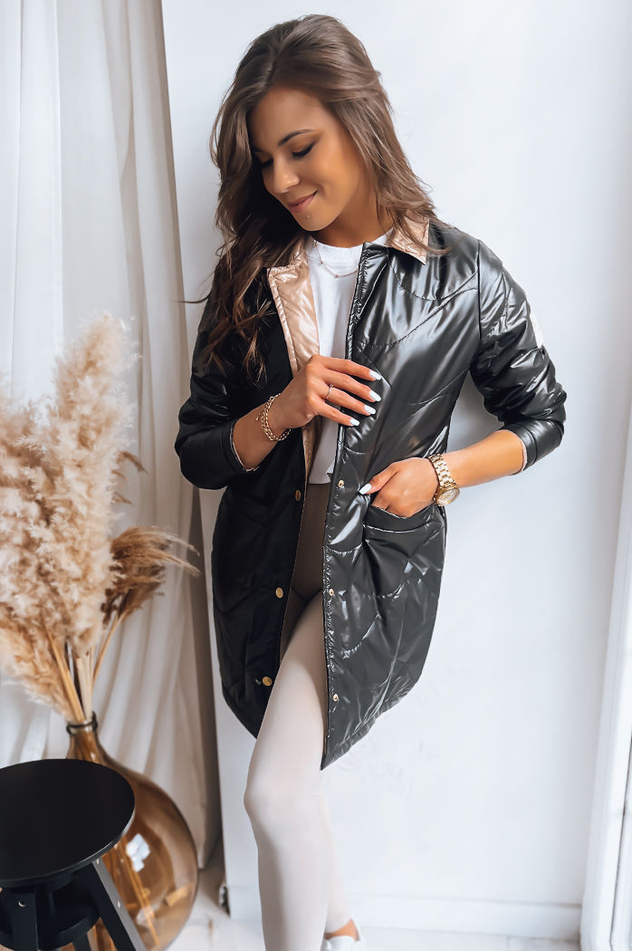 Kurtka damska przejściowa MITRA czarna Dstreet TY3621