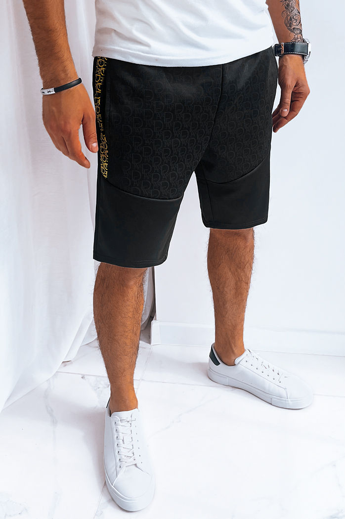 Spodenki męskie dresowe czarne Dstreet SX2260