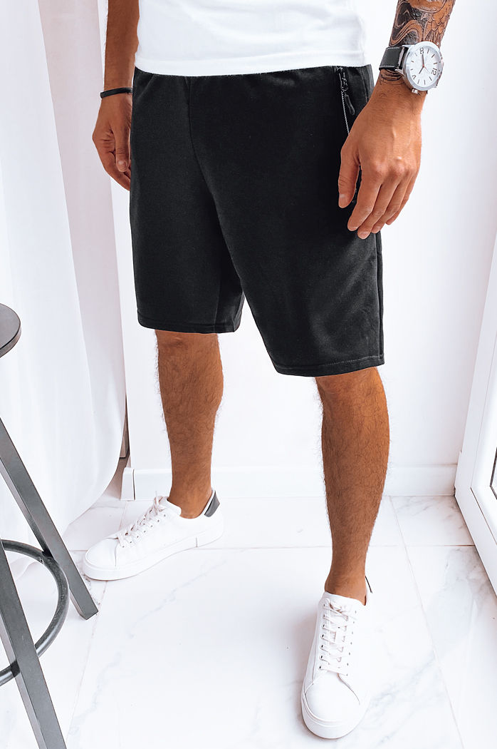 Spodenki męskie dresowe czarne Dstreet SX2262