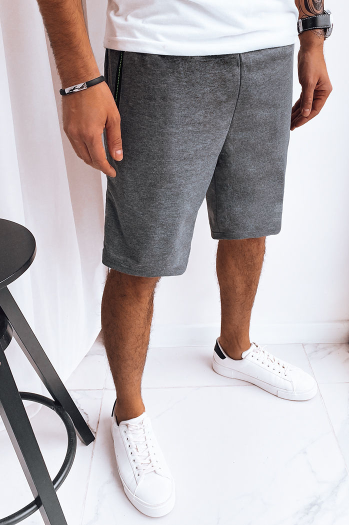 Spodenki męskie dresowe ciemnoszare Dstreet SX2263