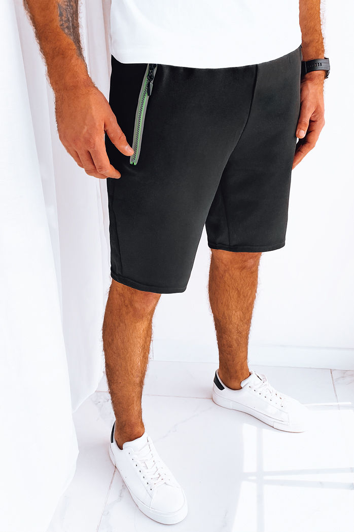 Spodenki męskie dresowe czarne Dstreet SX2268