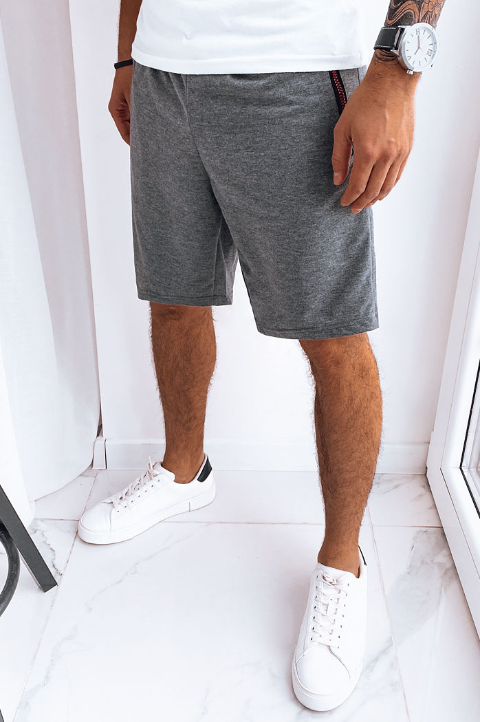 Spodenki męskie dresowe ciemnoszare Dstreet SX2276