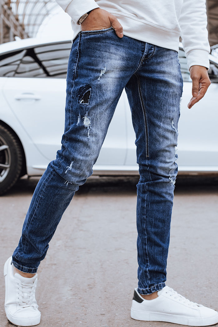 Spodnie męskie jeansowe granatowe Dstreet UX3995