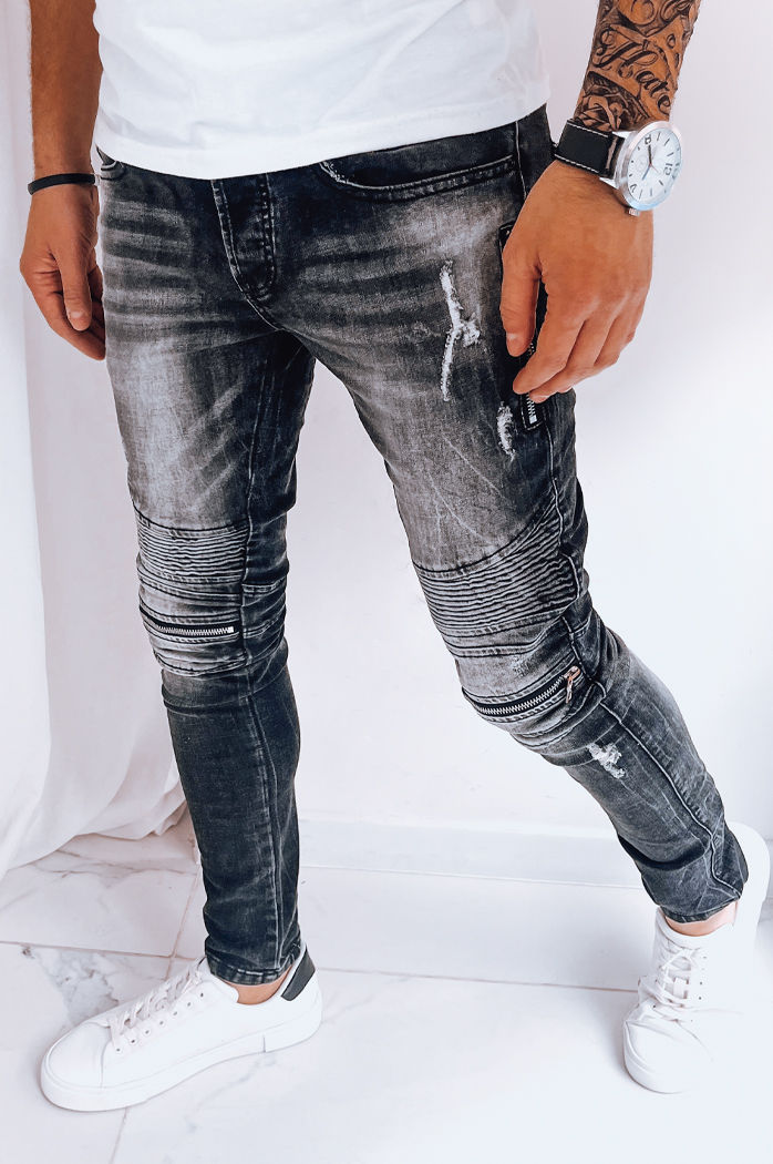 Spodnie męskie jeansowe czarne Dstreet UX3999