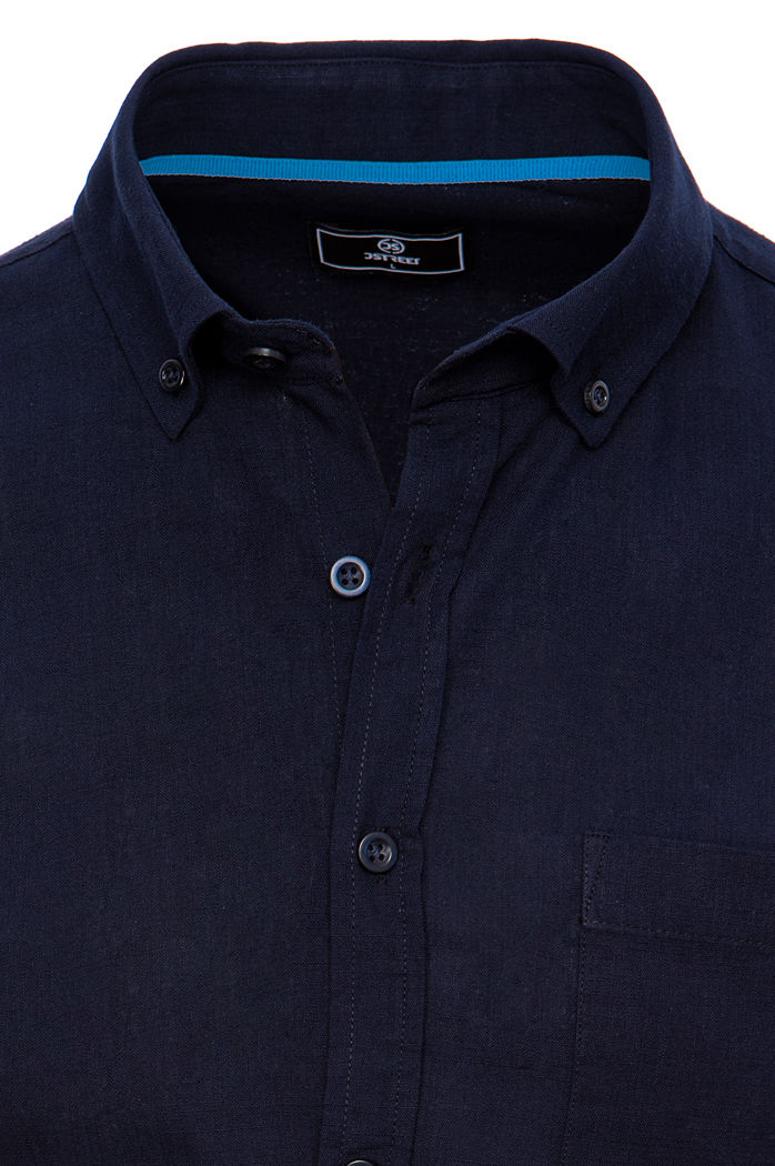 Koszula męska z krótkim rękawem granatowa Dstreet KX0983