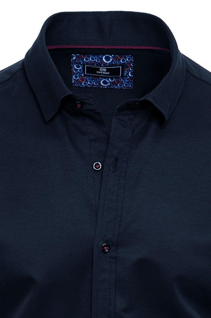 Koszula męska z krótkim rękawem granatowa Dstreet KX0984