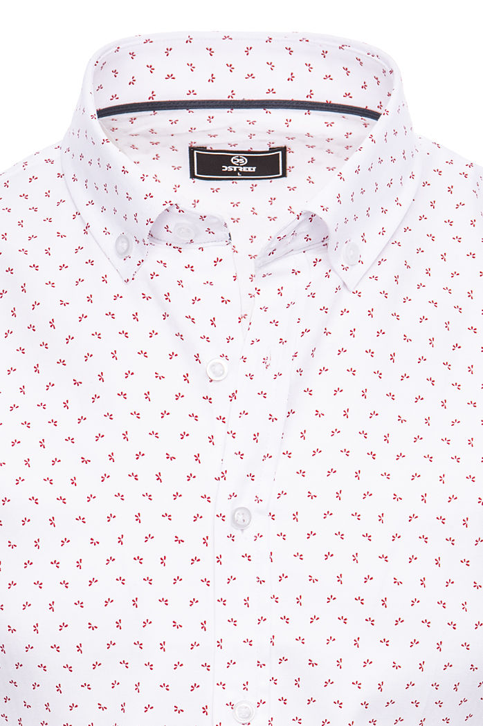 Koszula męska z krótkim rękawem biała Dstreet KX1025