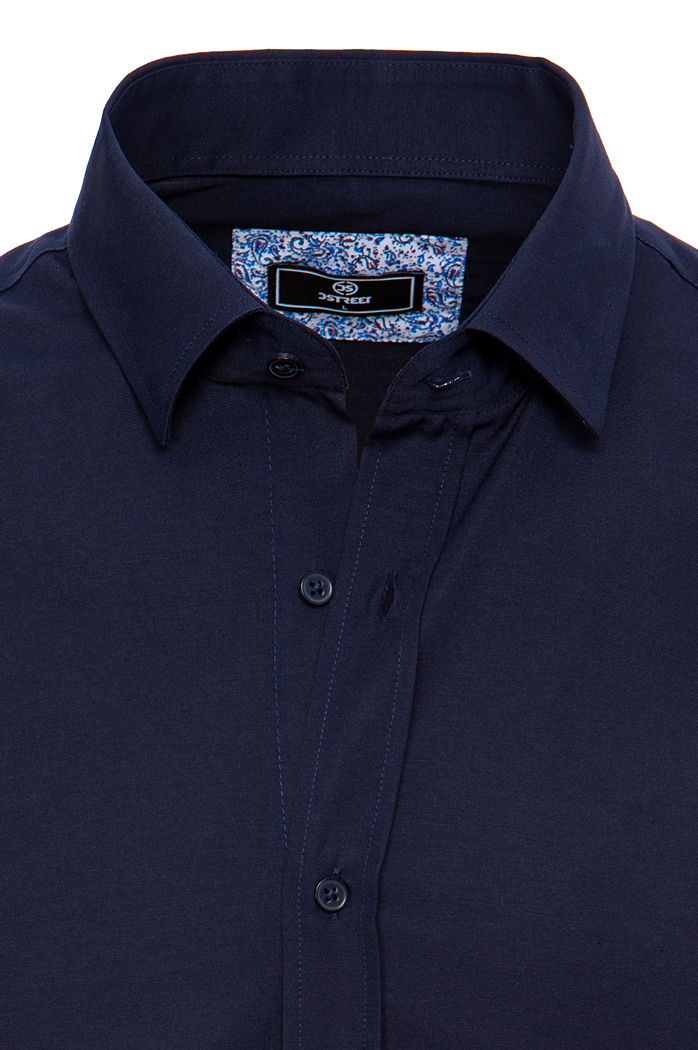 Koszula męska elegancka granatowa Dstreet DX2477