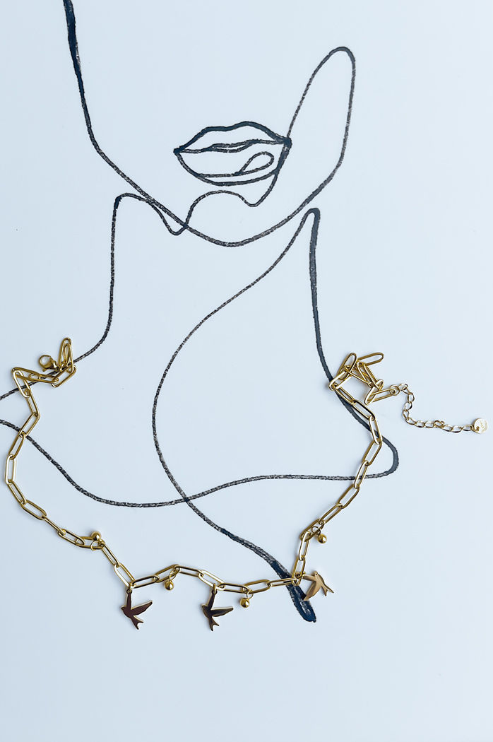 Naszyjnik CANA złoty Dstreet IY0072