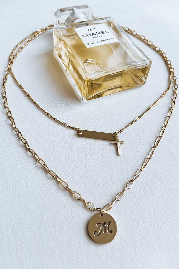 Naszyjnik MARBLE złoty Dstreet IY0081