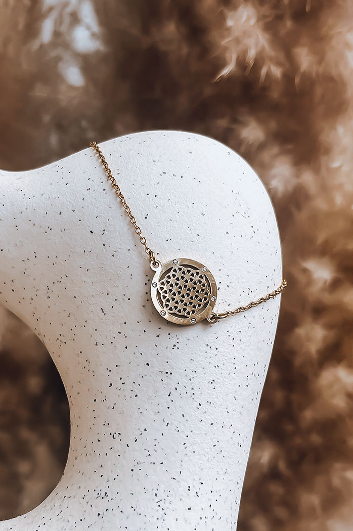 Bransoletka damska NIASA złota Dstreet LY0066