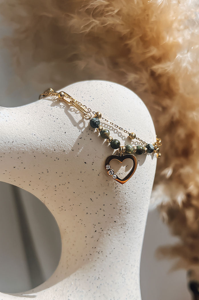 Bransoletka damska HURON złota Dstreet LY0069