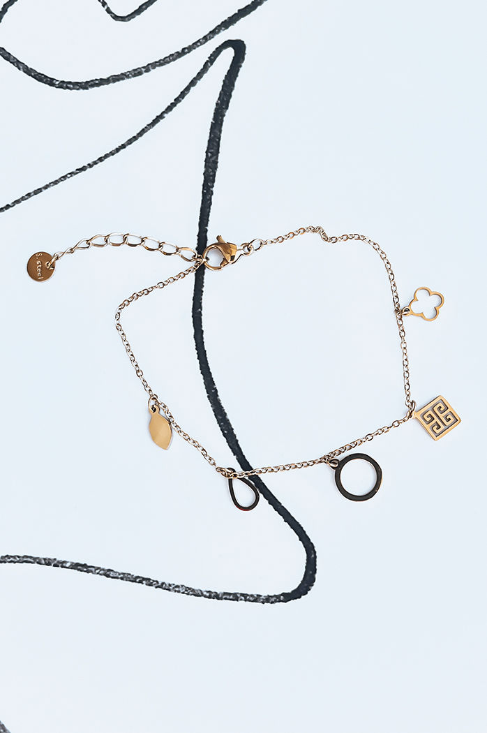 Bransoletka AMORE MIO złota Dstreet LY0070