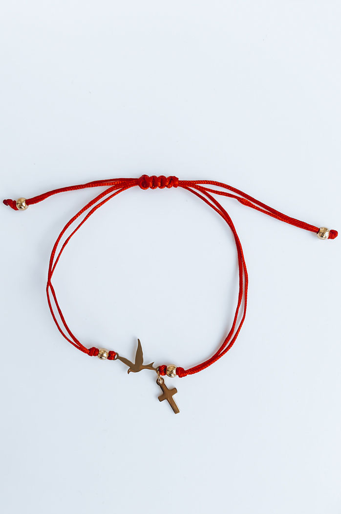 Bransoletka HEARTBEAT czerwona Dstreet LY0075