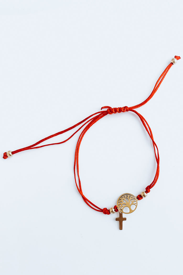 Bransoletka HEARTBEAT czerwona Dstreet LY0080