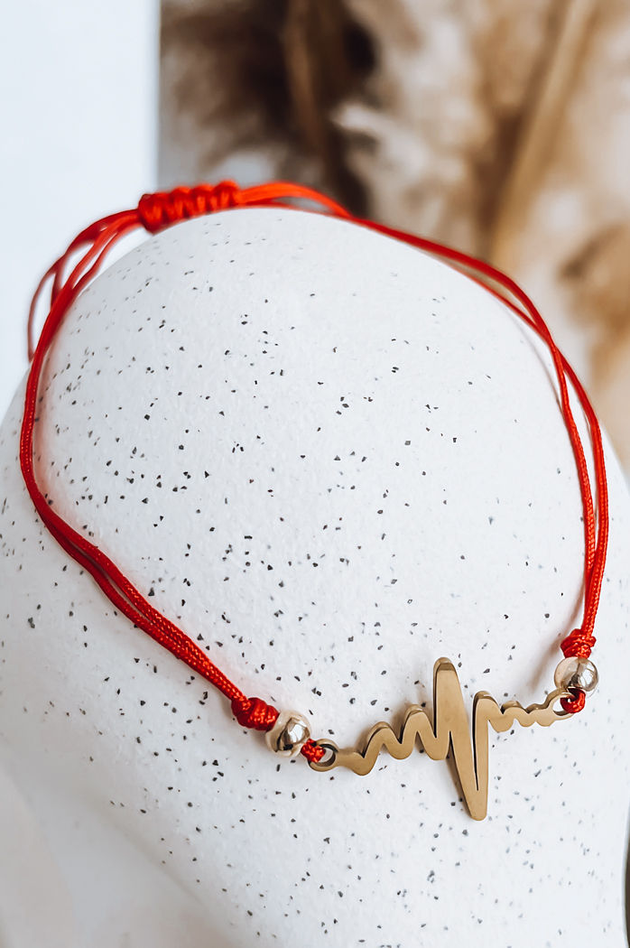 Bransoletka HEARTBEAT czerwona Dstreet LY0086