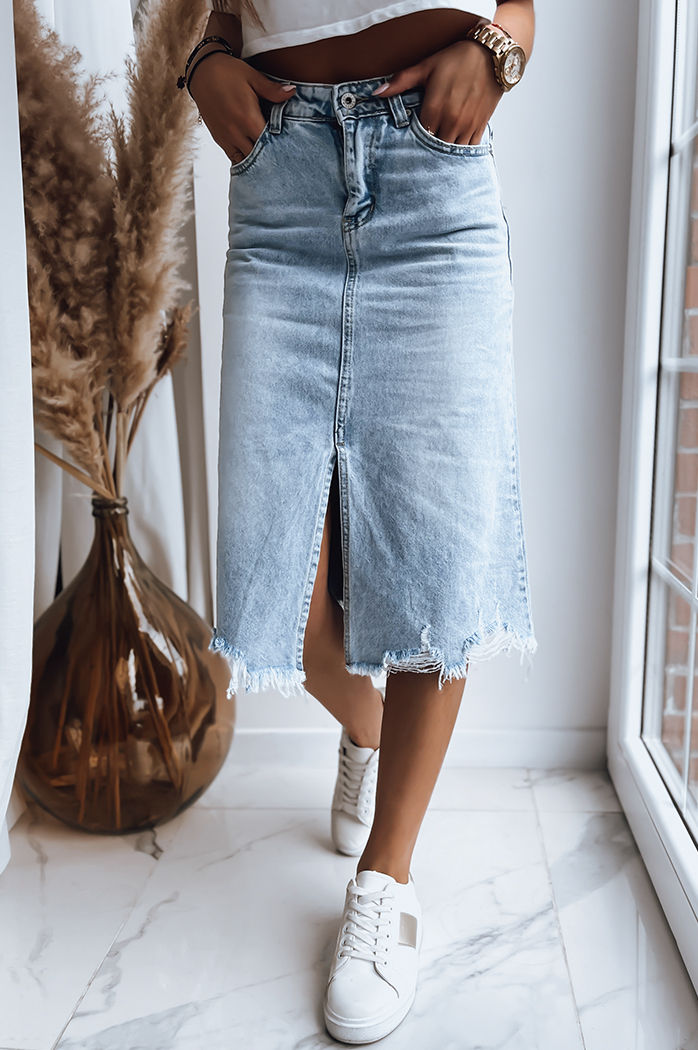 Spódnica STELLIS niebieska Dstreet CY0384