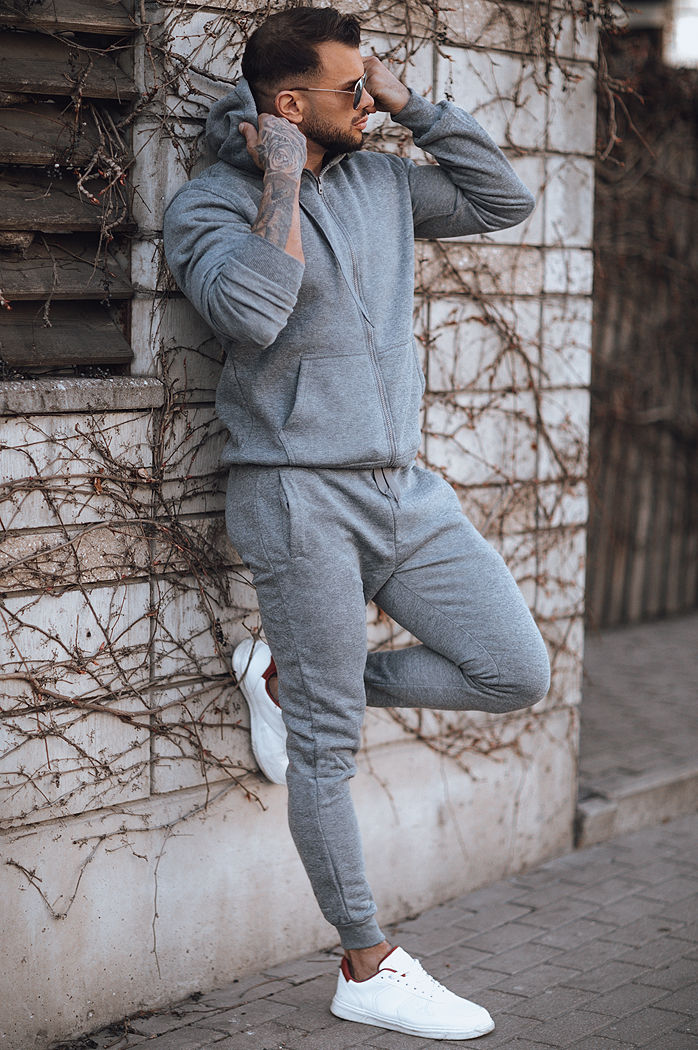 Bluza męska rozpinana antracytowa Dstreet BX2196z