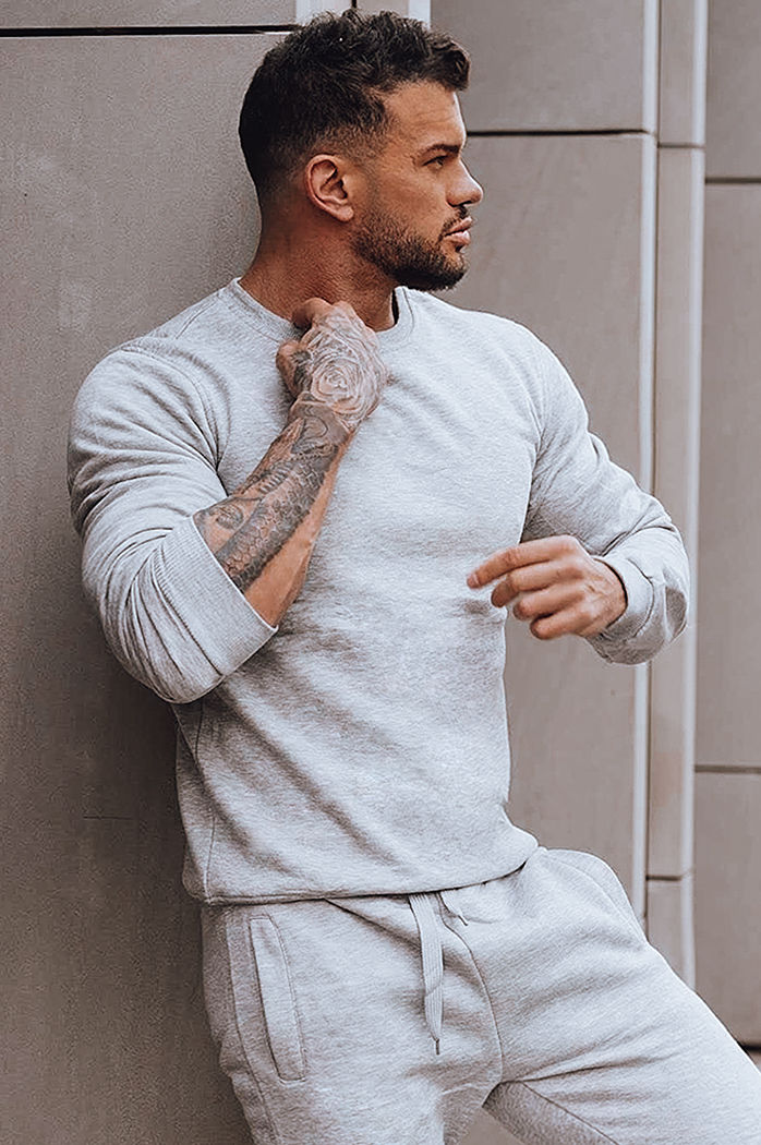 Dres męski jasnoszary Dstreet AX0738