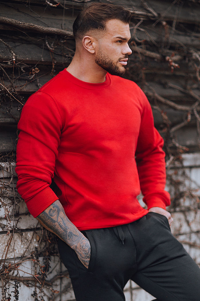 Dres męski czerwono-czarny Dstreet AX0739