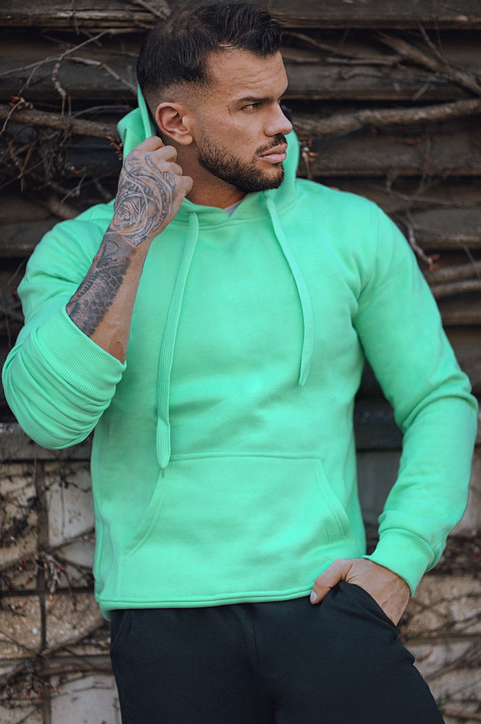 Dres męski miętowo-czarny Dstreet AX0745