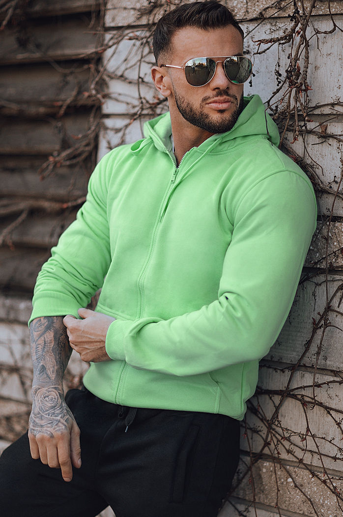 Dres męski miętowo-czarny Dstreet AX0752