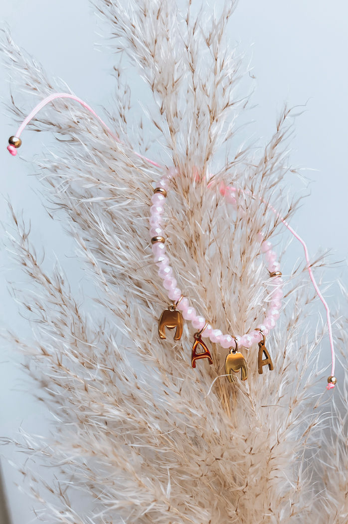 Bransoletka MAMA'S LOVE różowa Dstreet LY0089