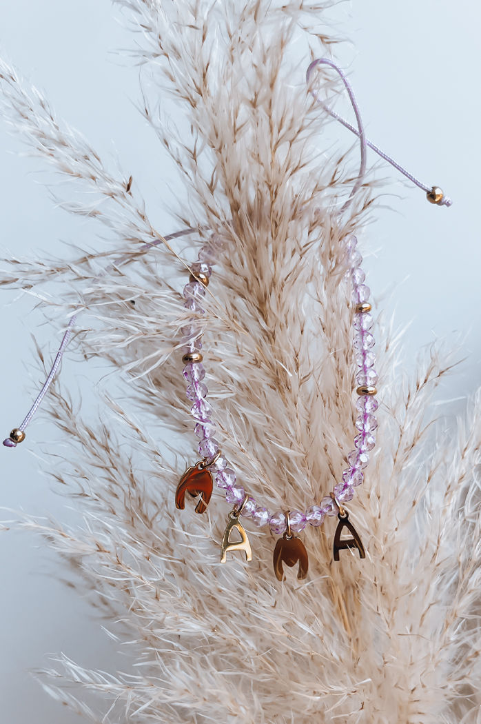 Bransoletka MAMA'S LOVE fioletowa Dstreet LY0090