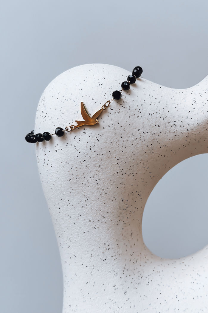 Bransoletka PALOMA czarna Dstreet LY0093